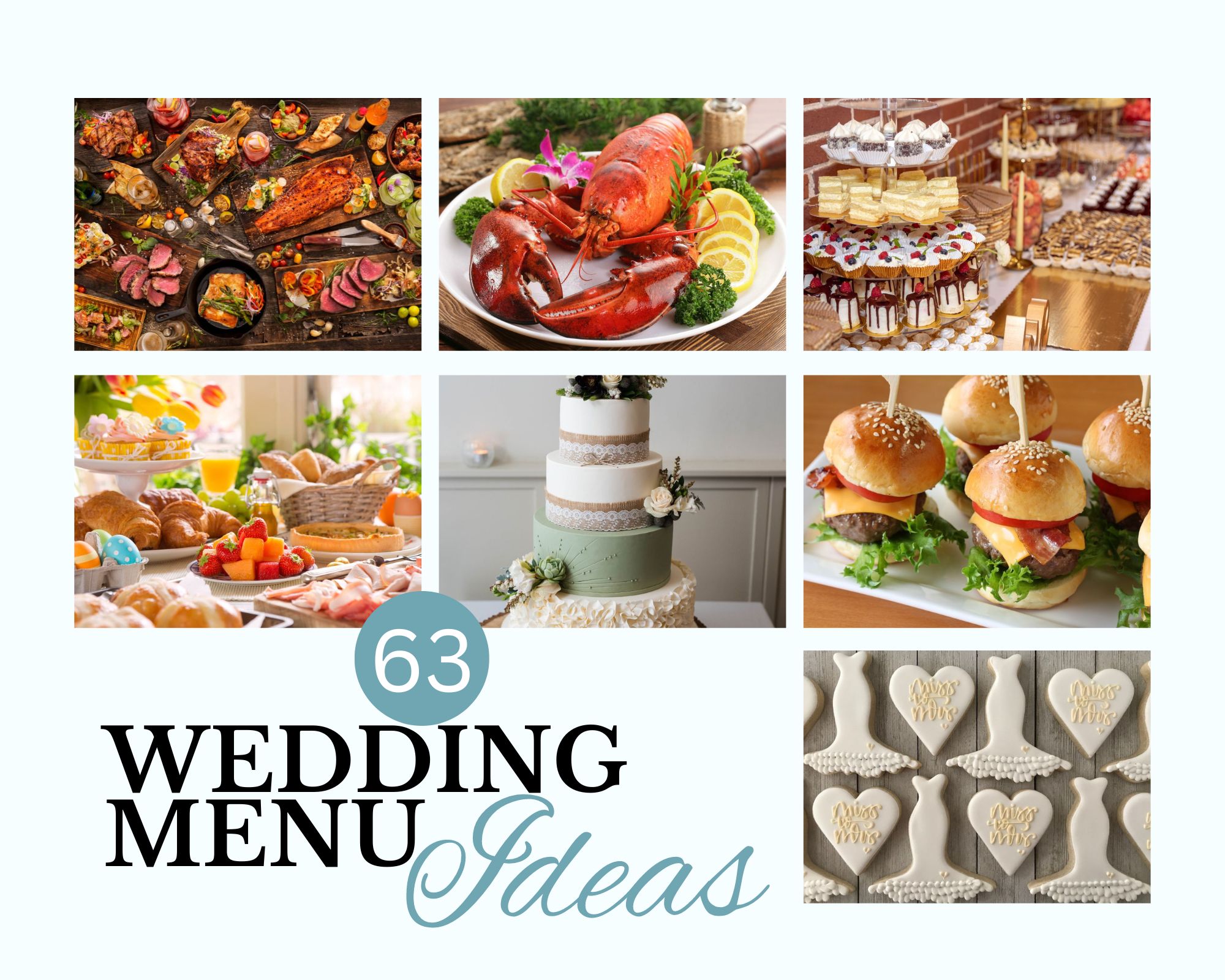 Wedding Menu Ideas Inspiration Board