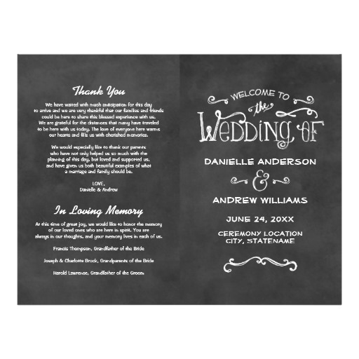wedding programs, wedding program, wedding program ideas, chalkboard wedding programs, cute wedding programs