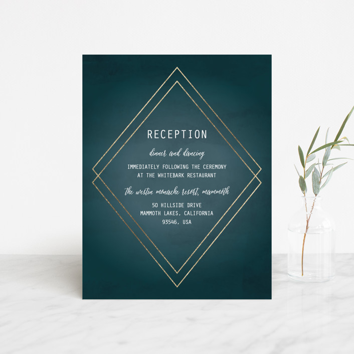 wedding reception invitations, wedding reception cards, wedding reception stationery, Mountain Sky Wedding Reception Card
