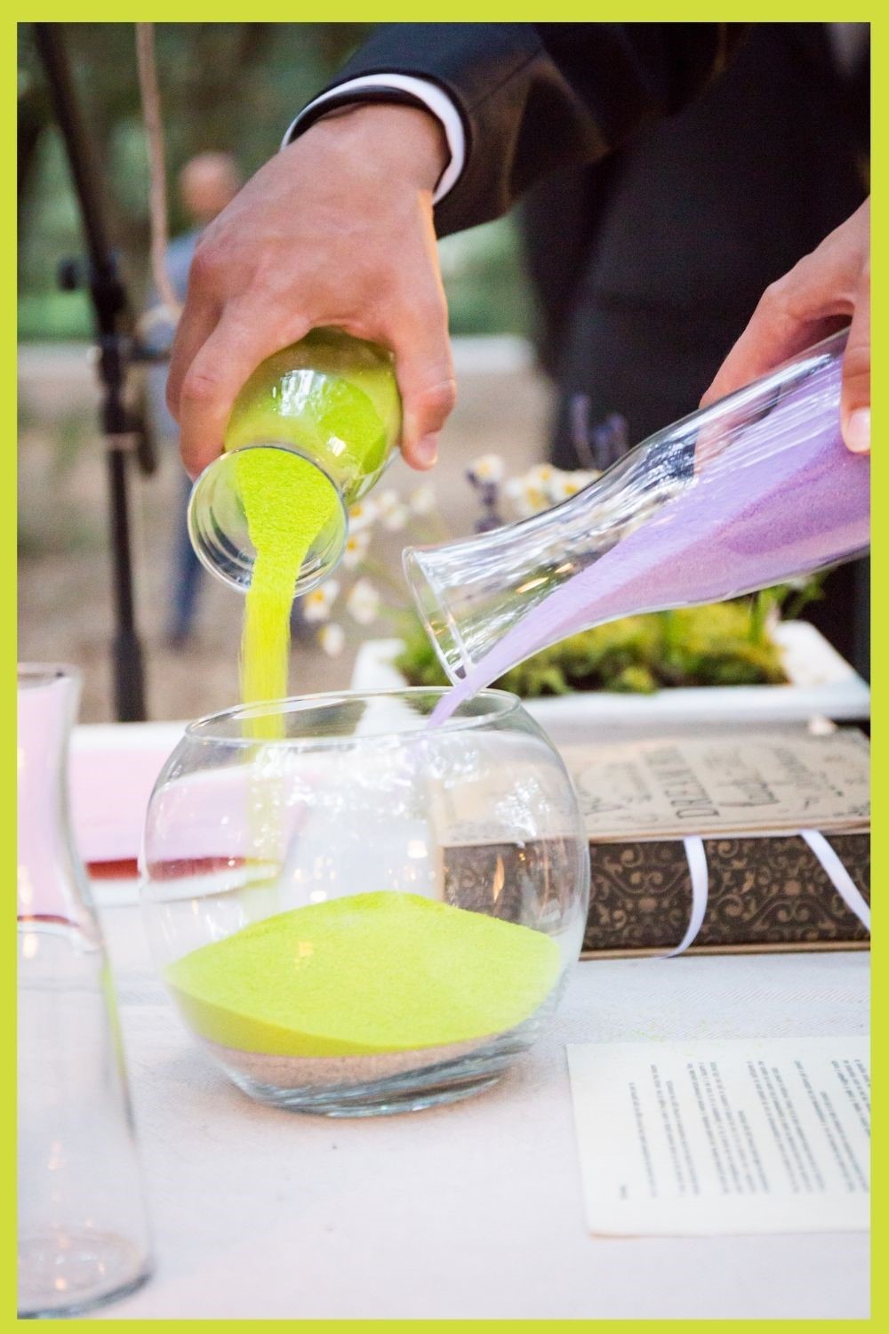 wedding sand ceremony, sand ceremony, wedding ideas, wedding inspiration, wedding planning