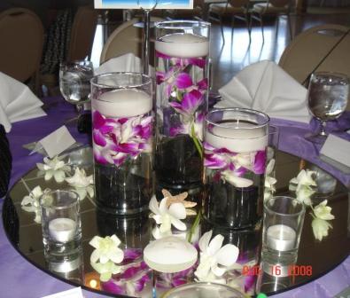 wedding table centerpiece ideas, mirror and flowers wedding centerpieces