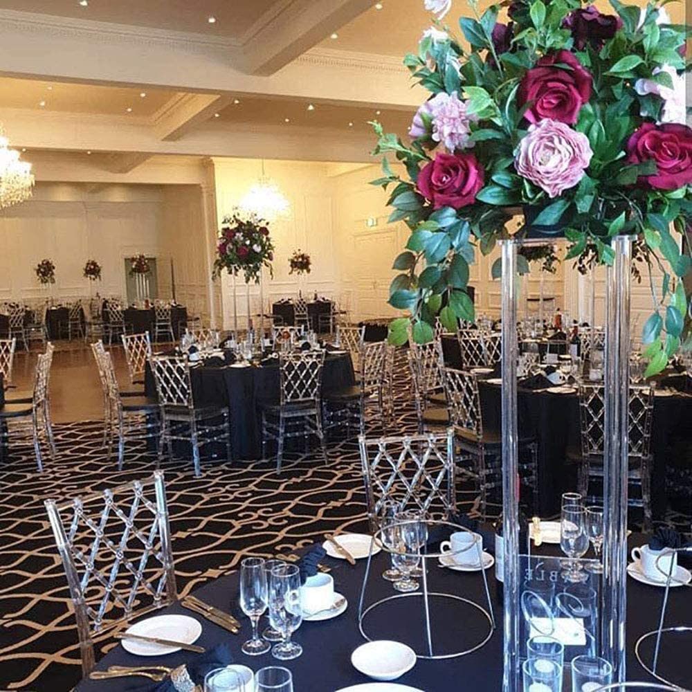 Geometric Shelf Rectangular Frame Wedding Party Table Centerpiece Artificial Flower Stand