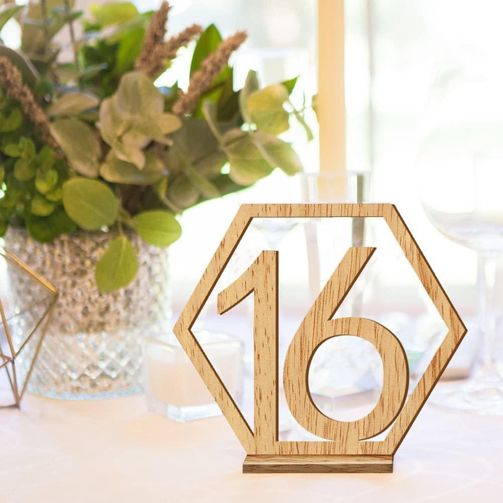 Wooden Table Numbers