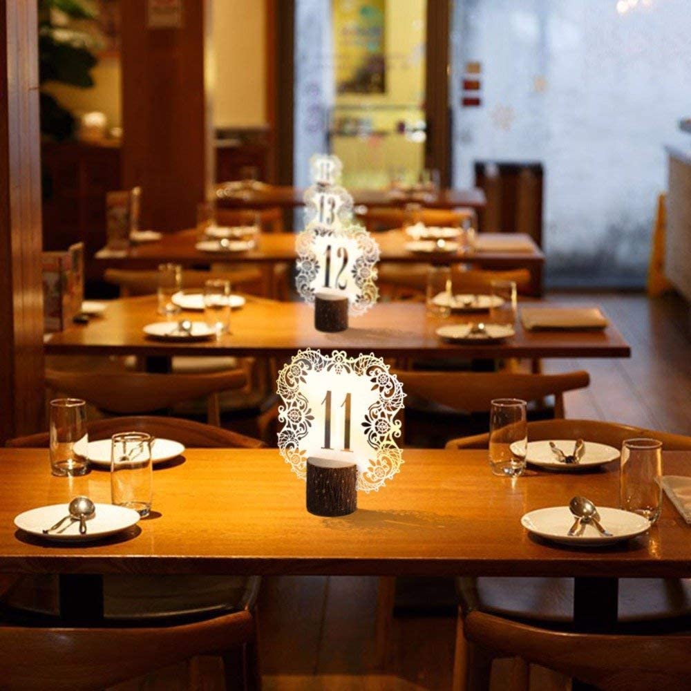 Floral and Lace Place Cards for Weddings