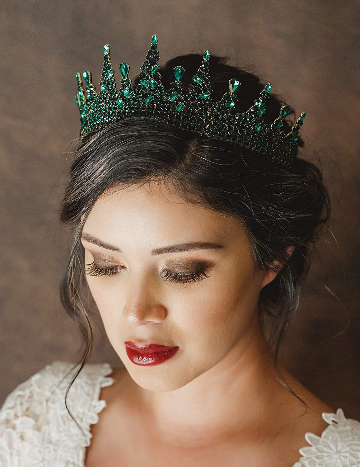 Jeweled Baroque Tiara for Women