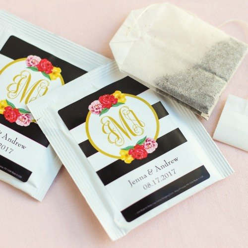 western wedding ideas, country wedding ideas, western wedding invitations, country wedding invitations, Personalized Wedding Tea Bag Favors