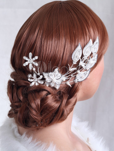 Winter Wedding Accessories, winter wedding apparel, Luxury Metal Pearls Wedding Hairpin, wedding hairpin, bridal hairpin