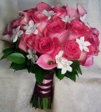 Pink and White Bridal Bouquets