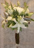 White and Green Bridal Bouquet