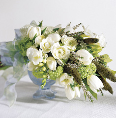 White Wedding Bouquet For a Winter Wedding