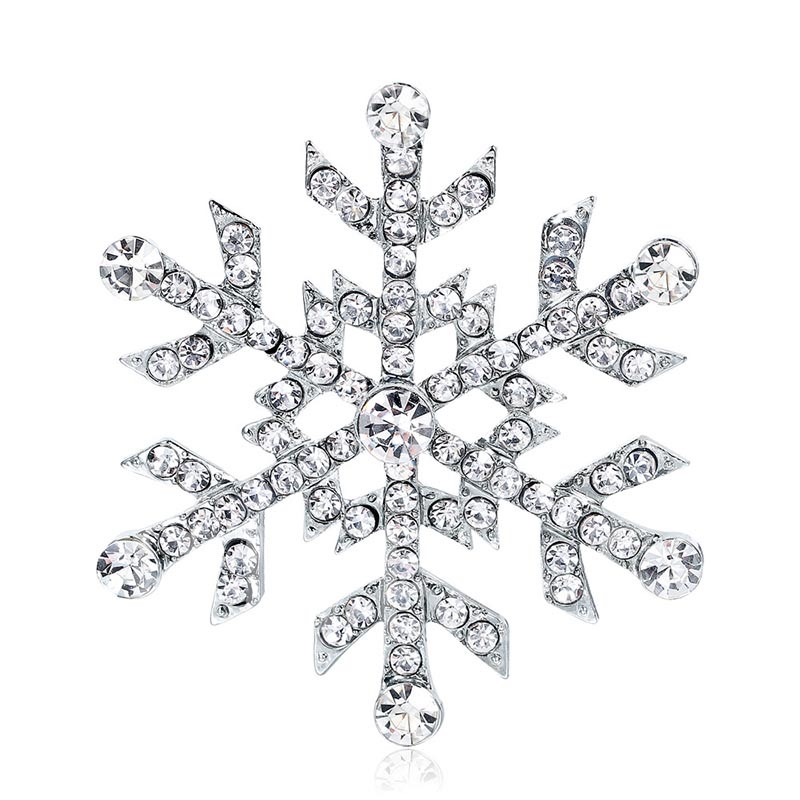 winter wedding themes, winter wedding brooch, snowflake brooch, Christmas Romantic Snowflake Brooches