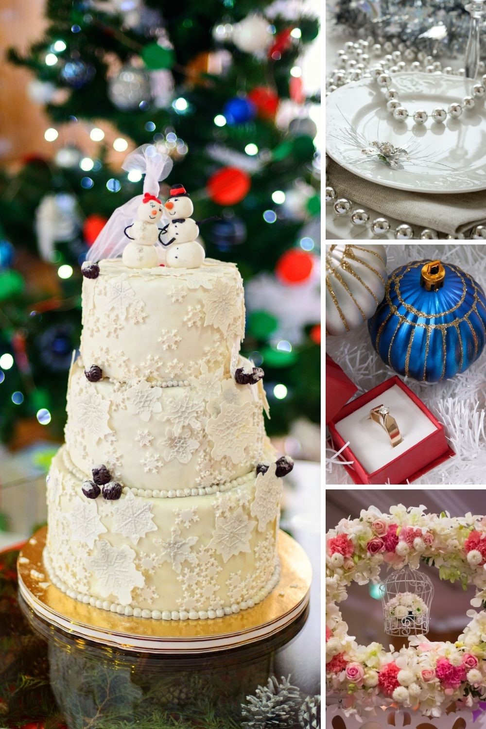 winter wedding themes, winter wedding ideas, winter weddings, winter wedding photo collage