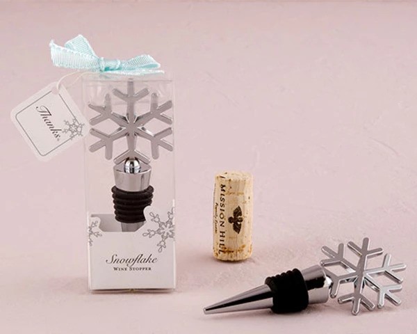 winter wedding themes, Snowflake Bottle Stoppers - Winter Wedding Favors, winter wedding favors, snowflake wedding favors