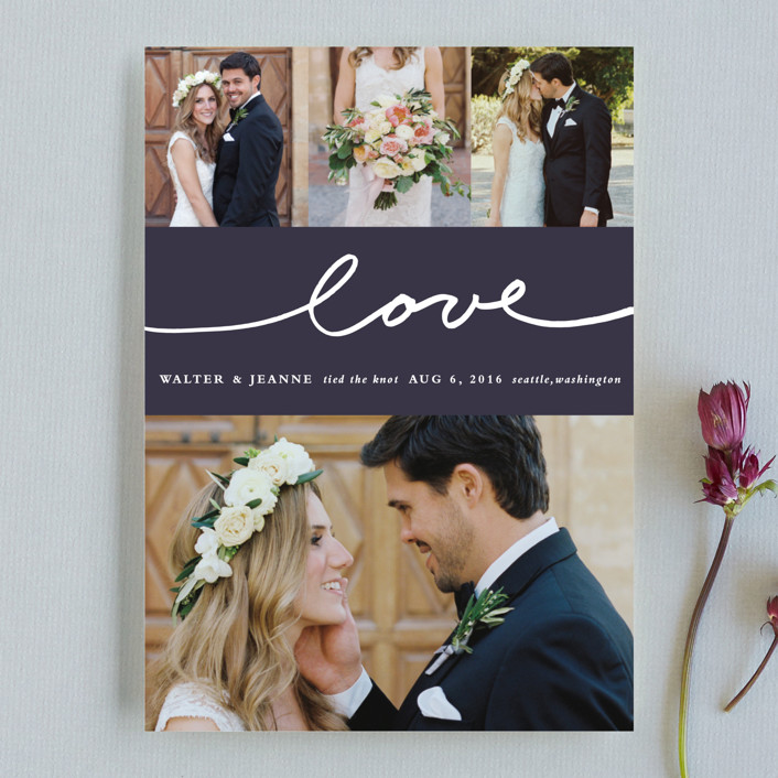 wedding announcements, Oh Joy Wedding Announcement, photo wedding announcement