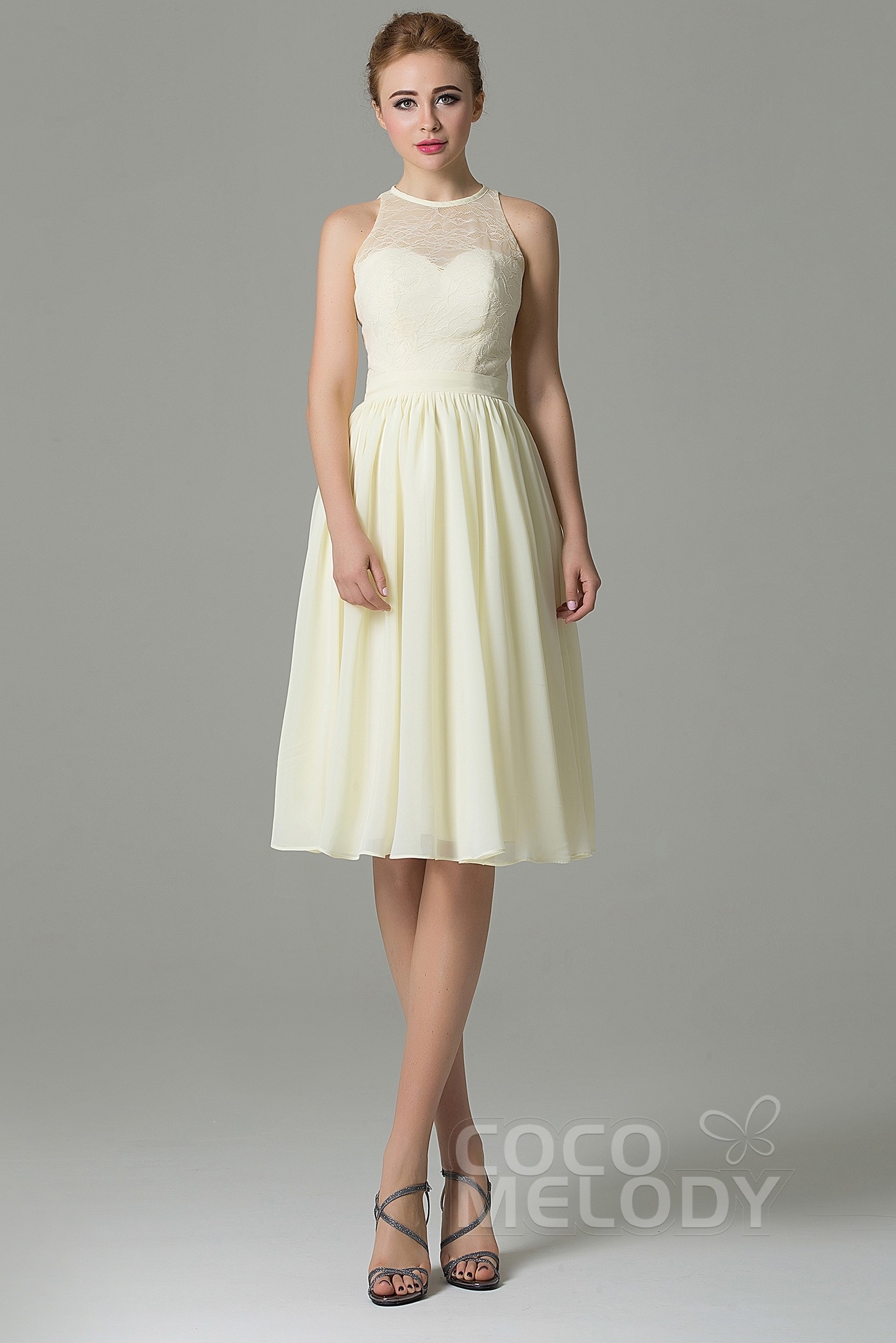 Short, Pale Yellow Bridesmaid Dress - Perfect For Spring and Summer Weddings